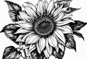 Sunflower tattoo idea