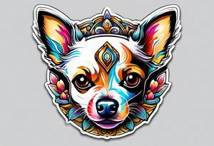 Funny chihuahua tattoo idea