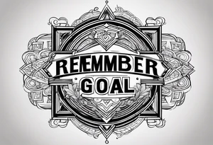 text: remember the goal tattoo idea