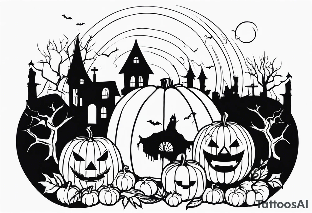 Halloween themed tattoo idea