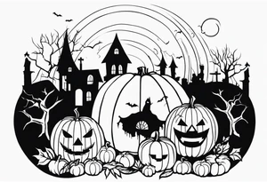 Halloween themed tattoo idea