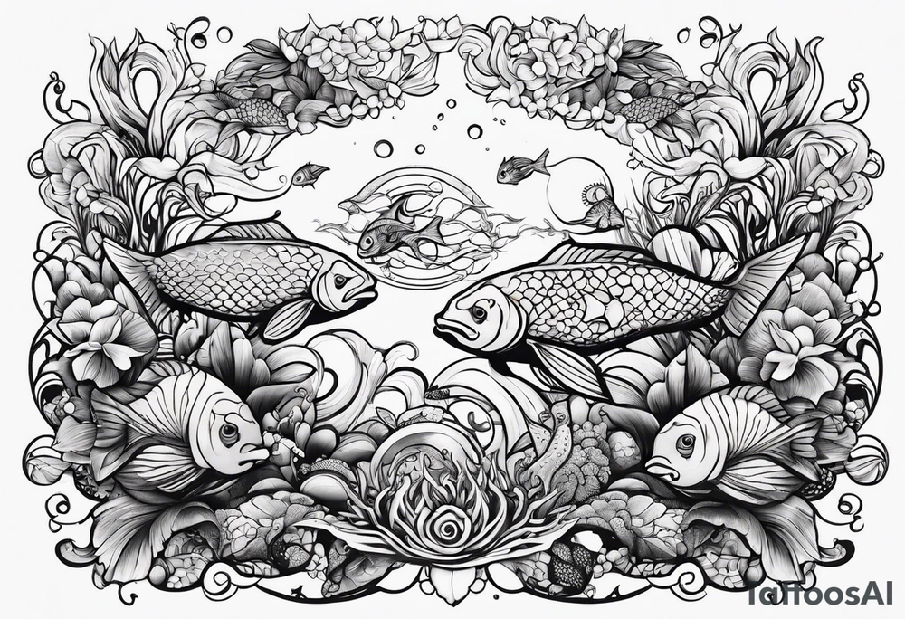 small sealife tattoo tattoo idea