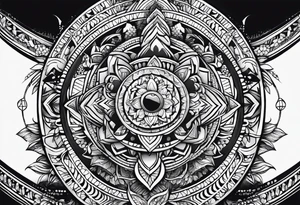 Pachamama simple tattoo idea