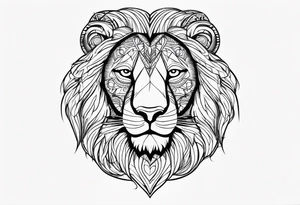 text lion tattoo idea
