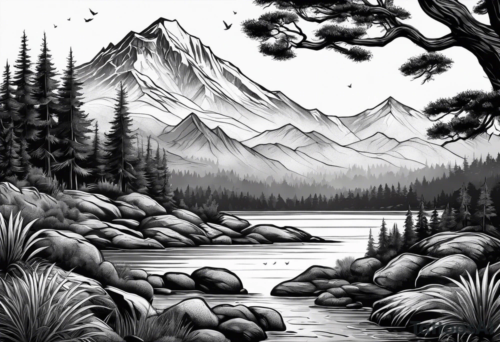 Landscape tattoo idea