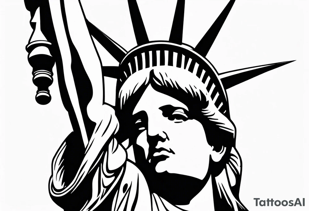 Statue of liberty tattoo idea