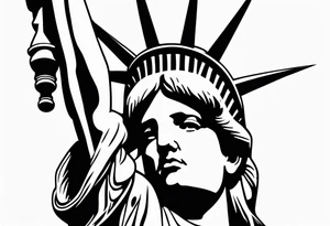 Statue of liberty tattoo idea