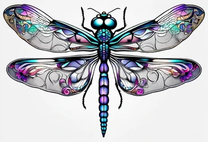 Dragonfly with infinity symbol tattoo idea