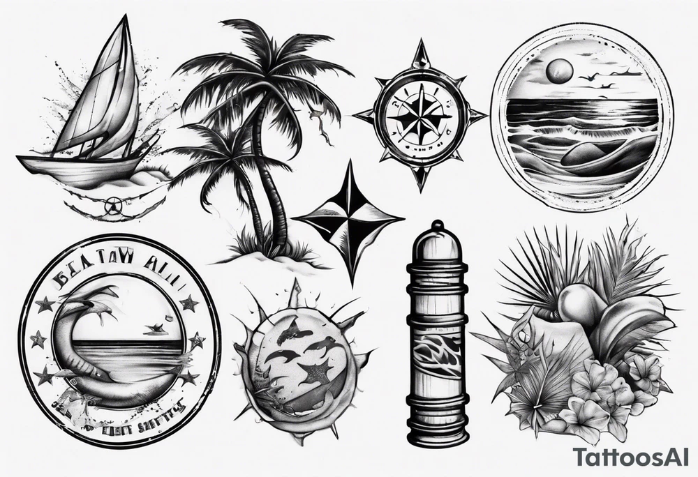 beach tattoo idea