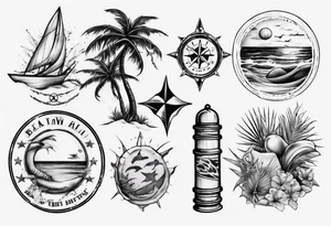 beach tattoo idea