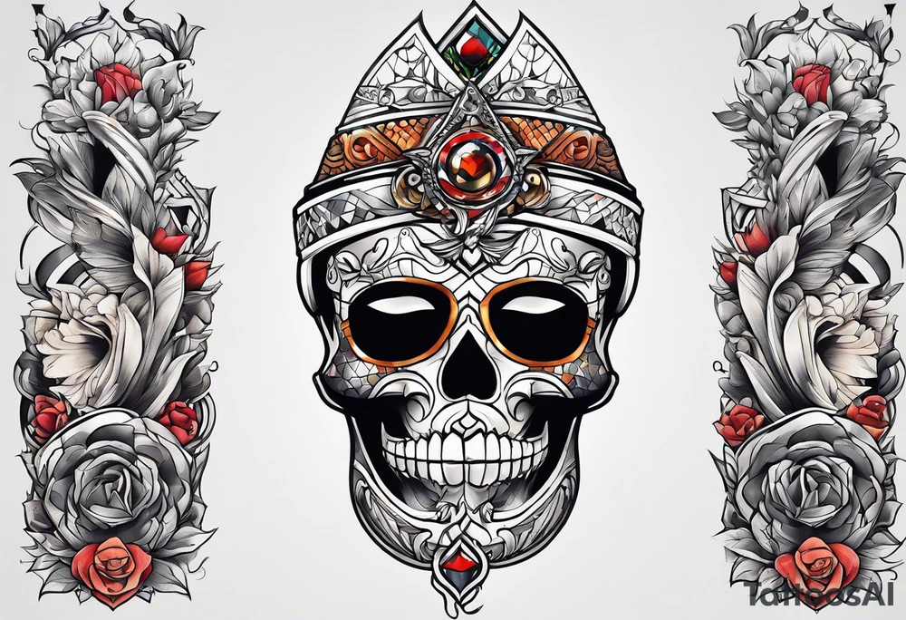 Knee tattoo tattoo idea