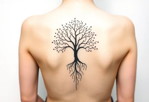 mystical tree of life tattoo idea