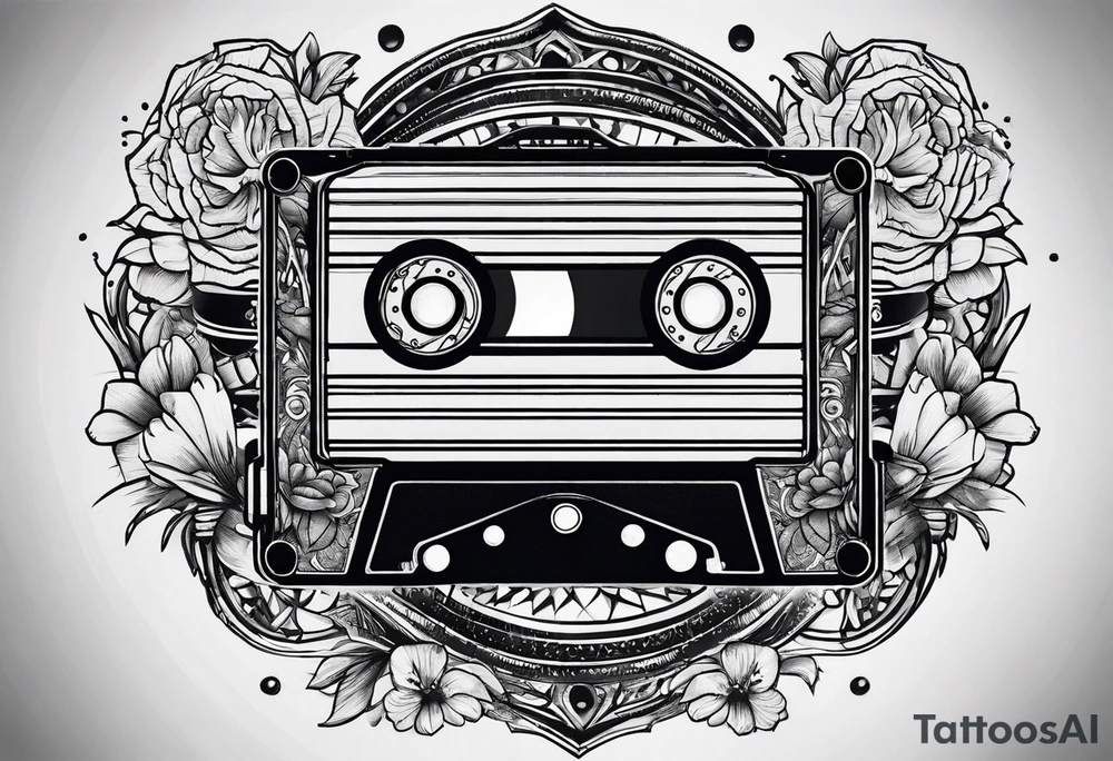 cassette tape tattoo idea