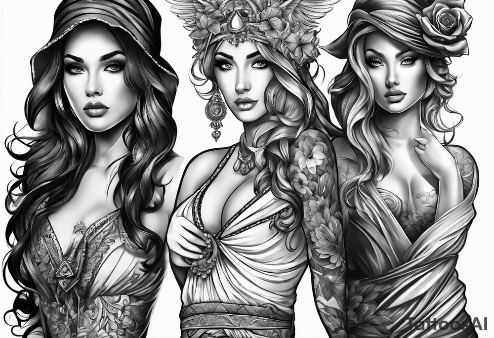Drapery tattoo idea