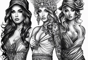 Drapery tattoo idea