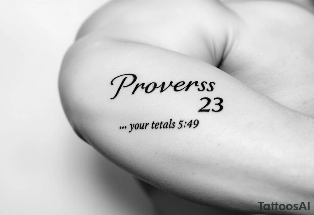 Proverbs 4:23 tattoo idea