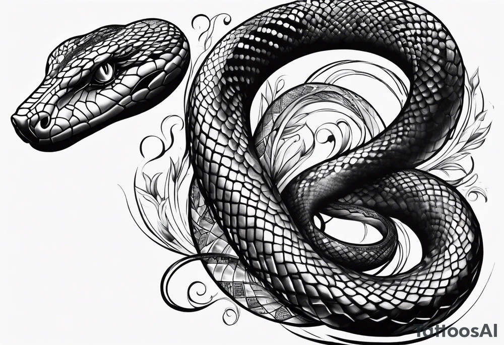 Passive snake tattoo idea