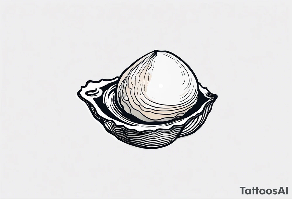 Oyster with a small world in place of the pearl tattoo idea