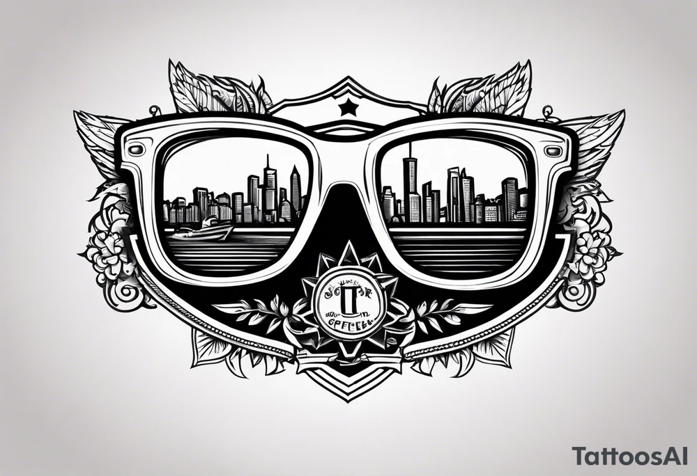 sunglasses Officer tattoo idea
