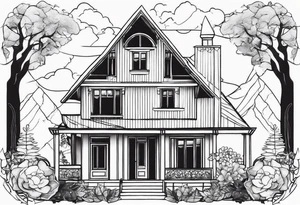 house tattoo idea