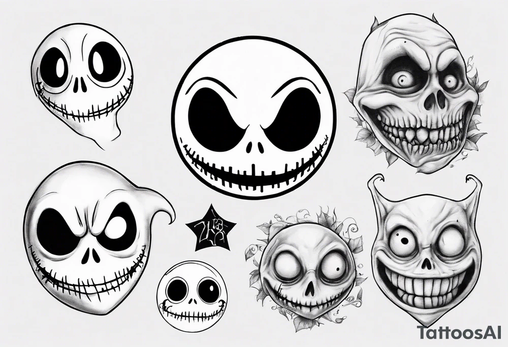 jack skellington and sully tattoo idea