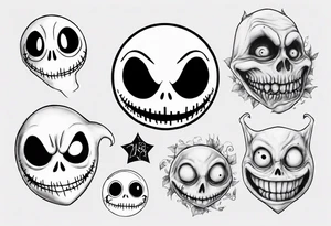 jack skellington and sully tattoo idea