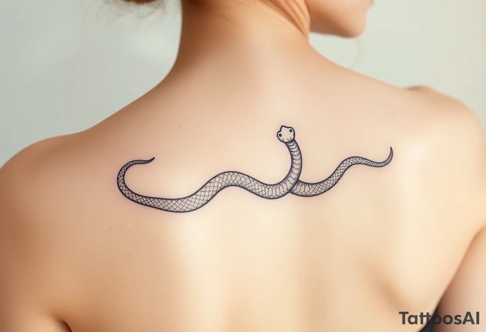 Snake shedding tattoo idea