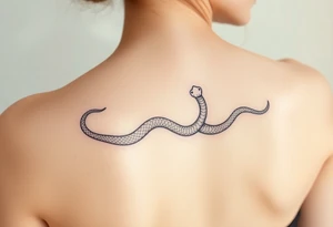 Snake shedding tattoo idea