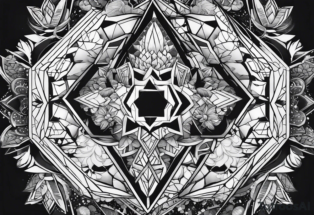 Hexagon spaced tattoo idea