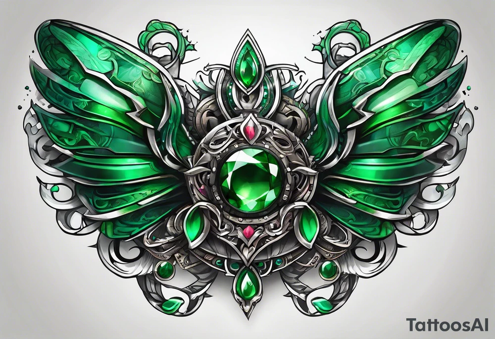 Emerald tattoo idea