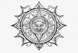 demon seal like supernaturals with tribals tattoo idea