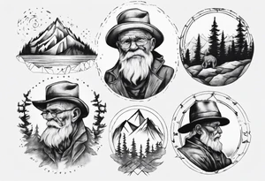 Old man on the mountain New Hampshire tattoo idea