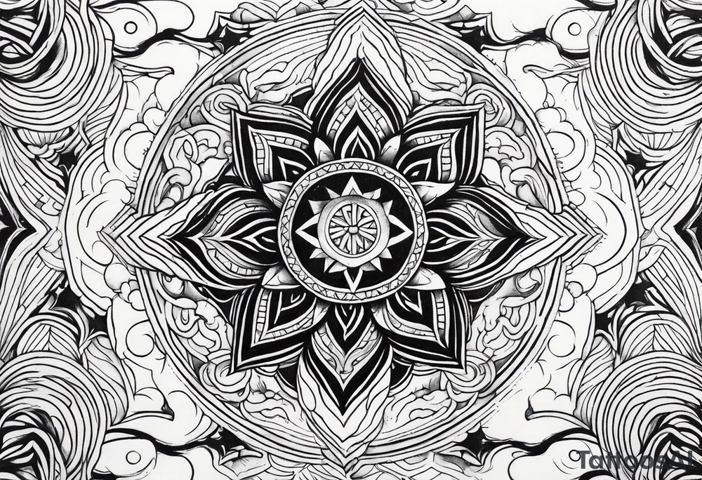 A star in the sky tattoo idea