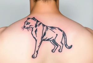 black cat tattoo idea