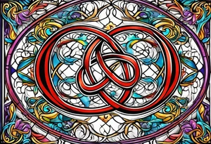 Infinity sign with autism colored border tattoo idea