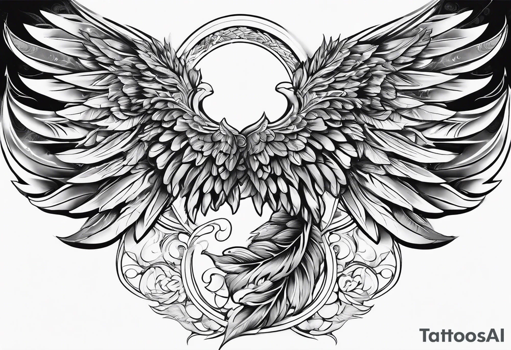 DNA helix 
leaf
cloud
angel wing tattoo idea