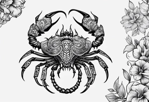 Trible scorpion tattoo idea