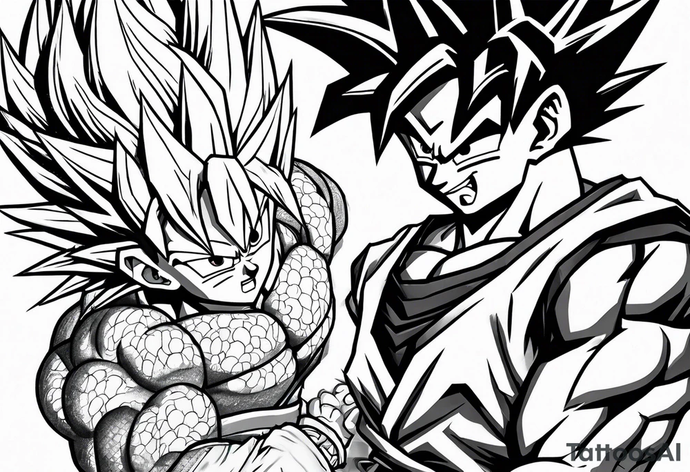 Dragon ball z sleeve tattoo idea