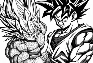 Dragon ball z sleeve tattoo idea