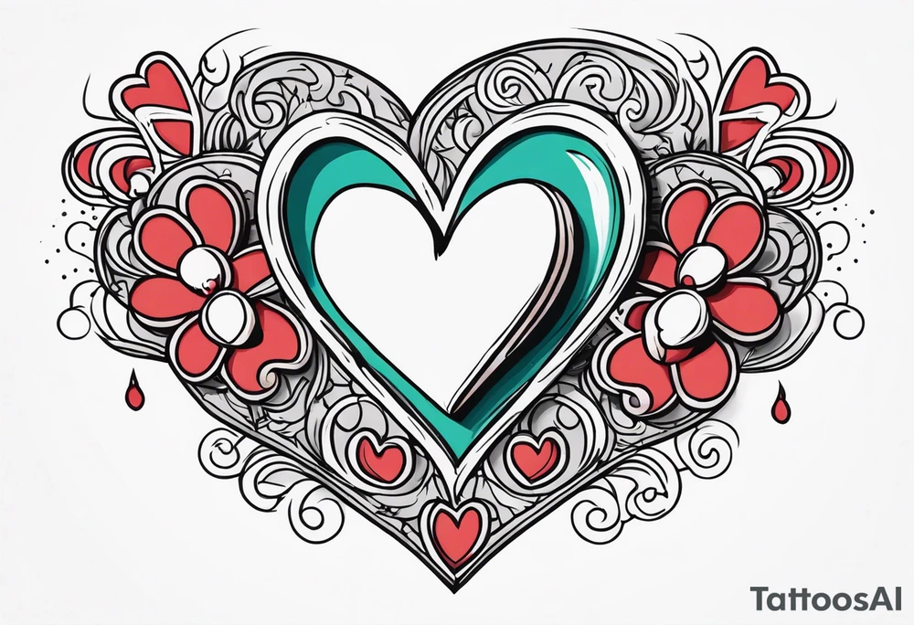 Heart Shaped Drugs tattoo idea