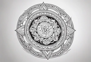 CIrcle Dragon Mandala tattoo idea