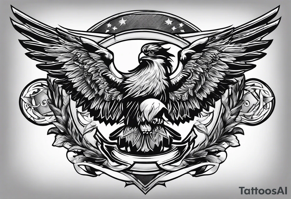 military for arm tattoo idea