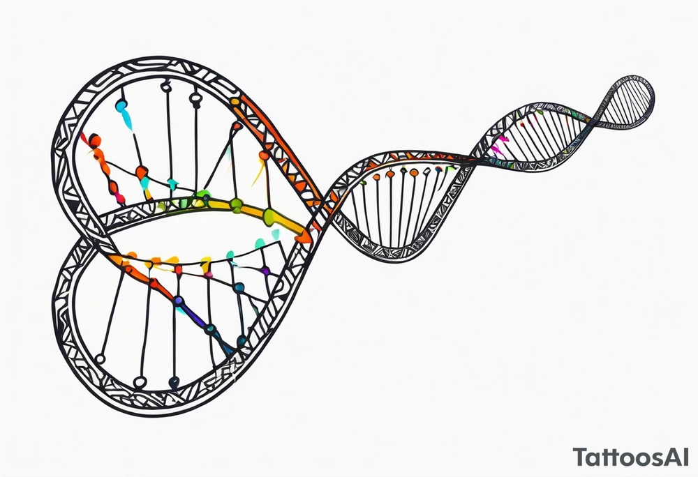 Dna strand tattoo idea
