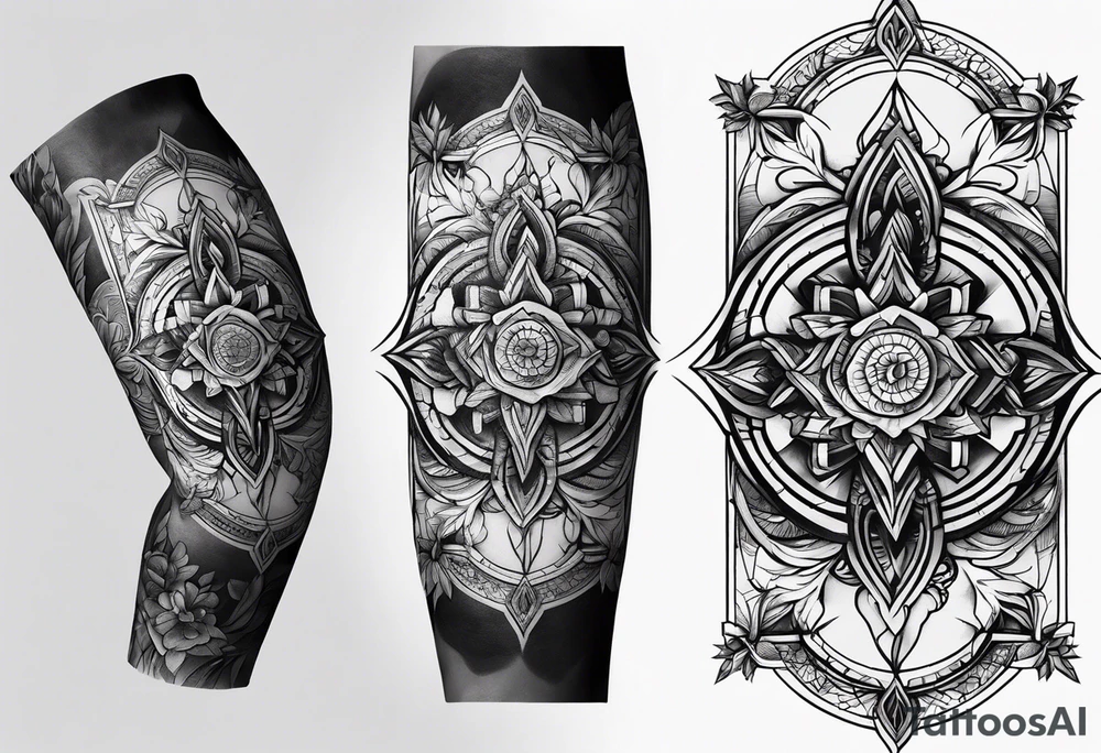 Forearm cross tattoo tattoo idea