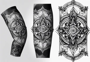 Forearm cross tattoo tattoo idea