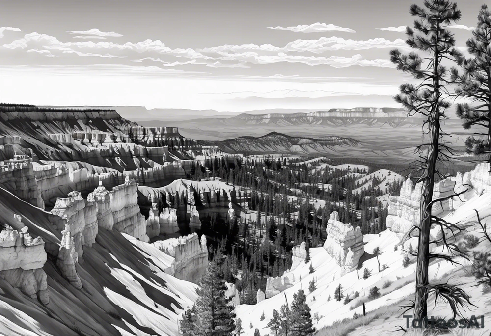 Bryce canyon national park, forearm tattoo idea