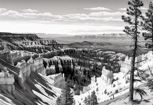 Bryce canyon national park, forearm tattoo idea