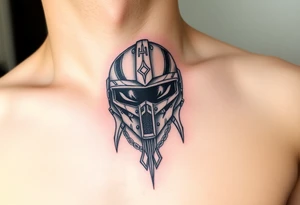 helmet tattoo idea