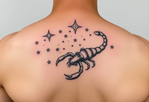 Stars constellation scorpio and cancer tattoo idea