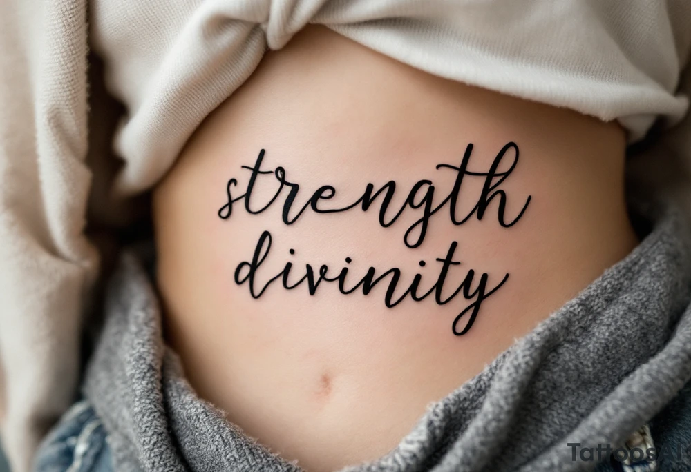 STRENGTH
DIVINITY tattoo idea